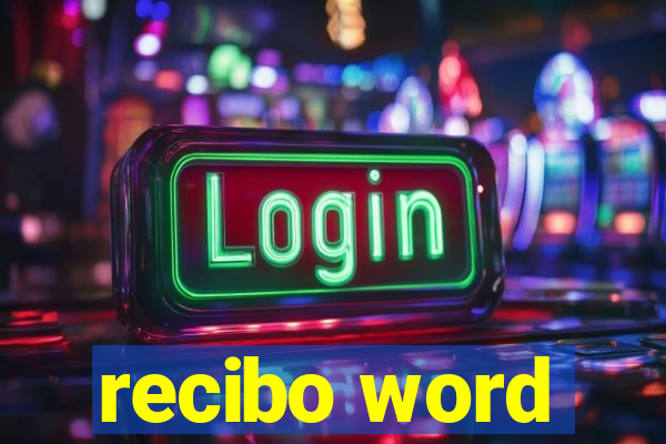 recibo word